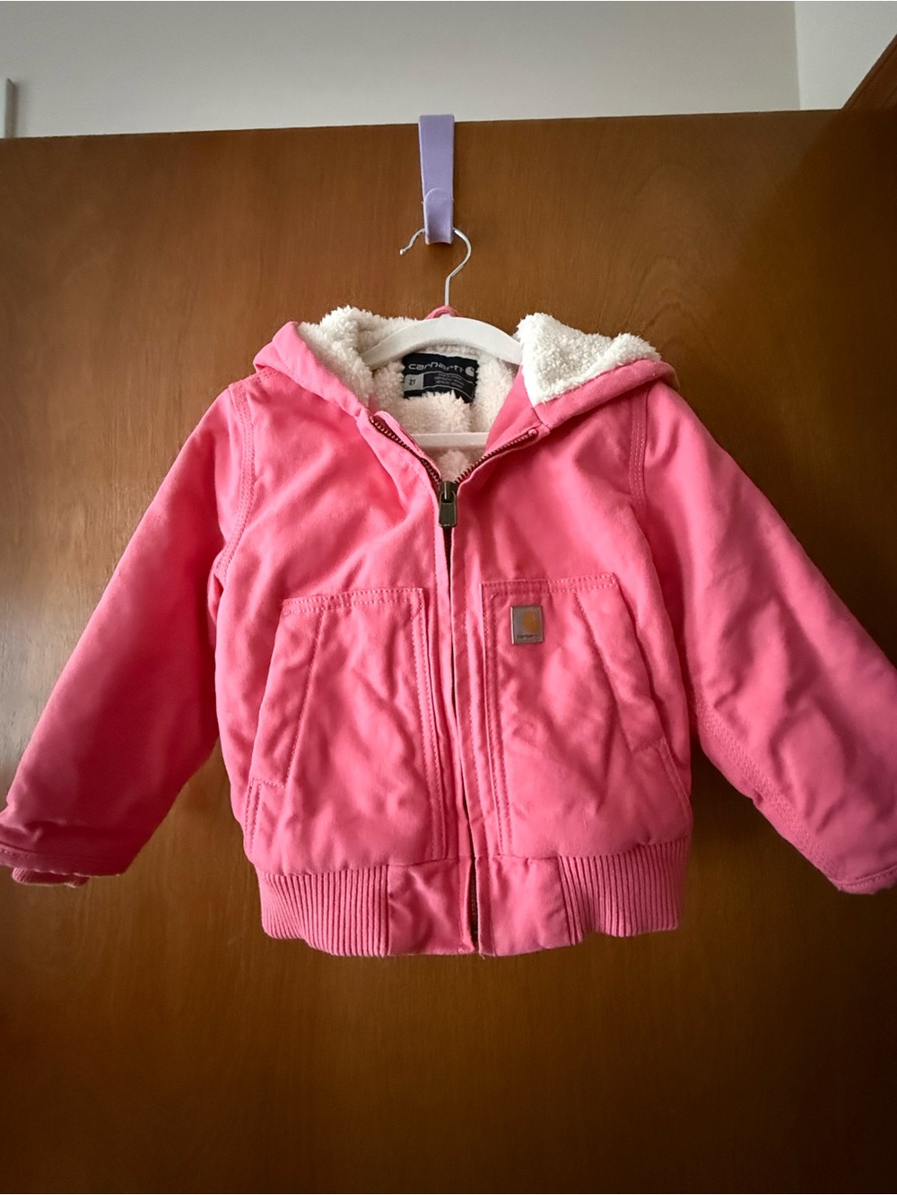 Toddler girl pink Carhartt jacket